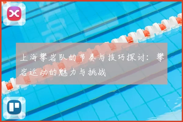 上海攀岩队的节奏与技巧探讨：攀岩运动的魅力与挑战